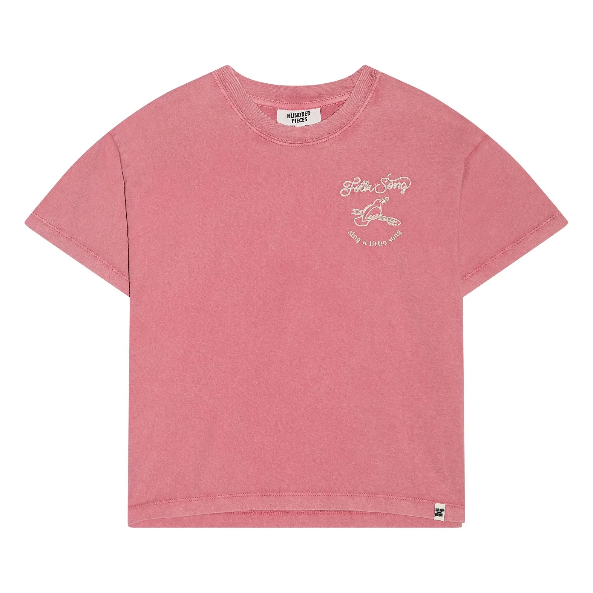 Hundred Pieces - Luna organik pamuk T-shirt | Pembe