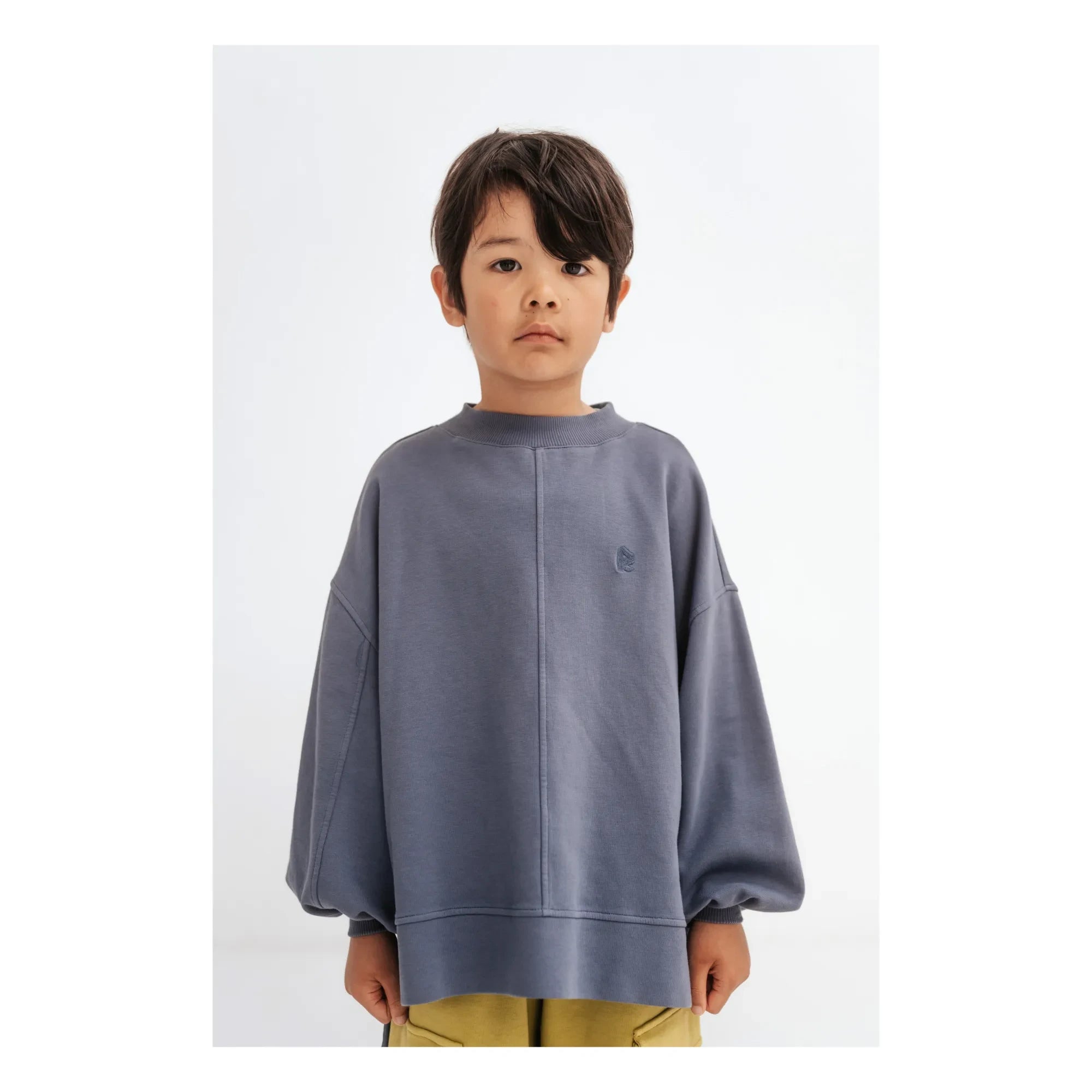 Repose AMS - Box-shaped Organic Cotton Sweatshirt | Charcoal Gray