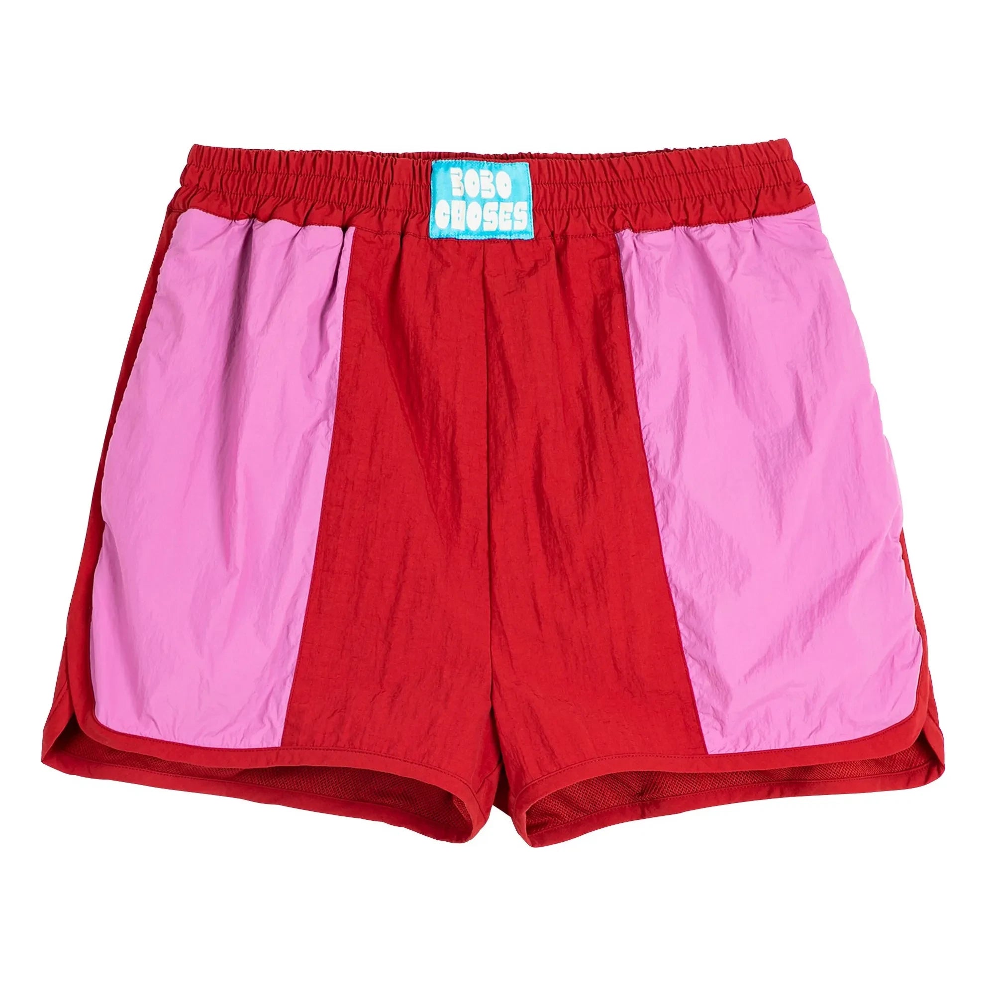 Bobo Choses - Kurze Farbblock-Shorts | Rot