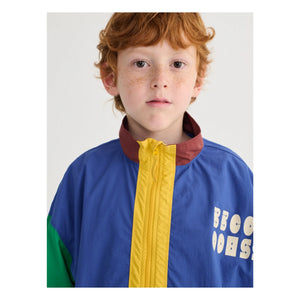 Bobo Choses - Trainingsjacke mit Farbblöcken aus recycelter Faser | Blau