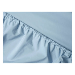 Suite 702 - Organic Percale Elastic Fitted Sheet | Light blue