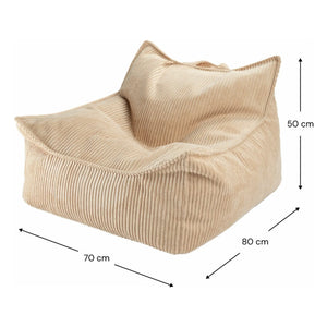 Wigiwama - Velvet armchair | Light brown