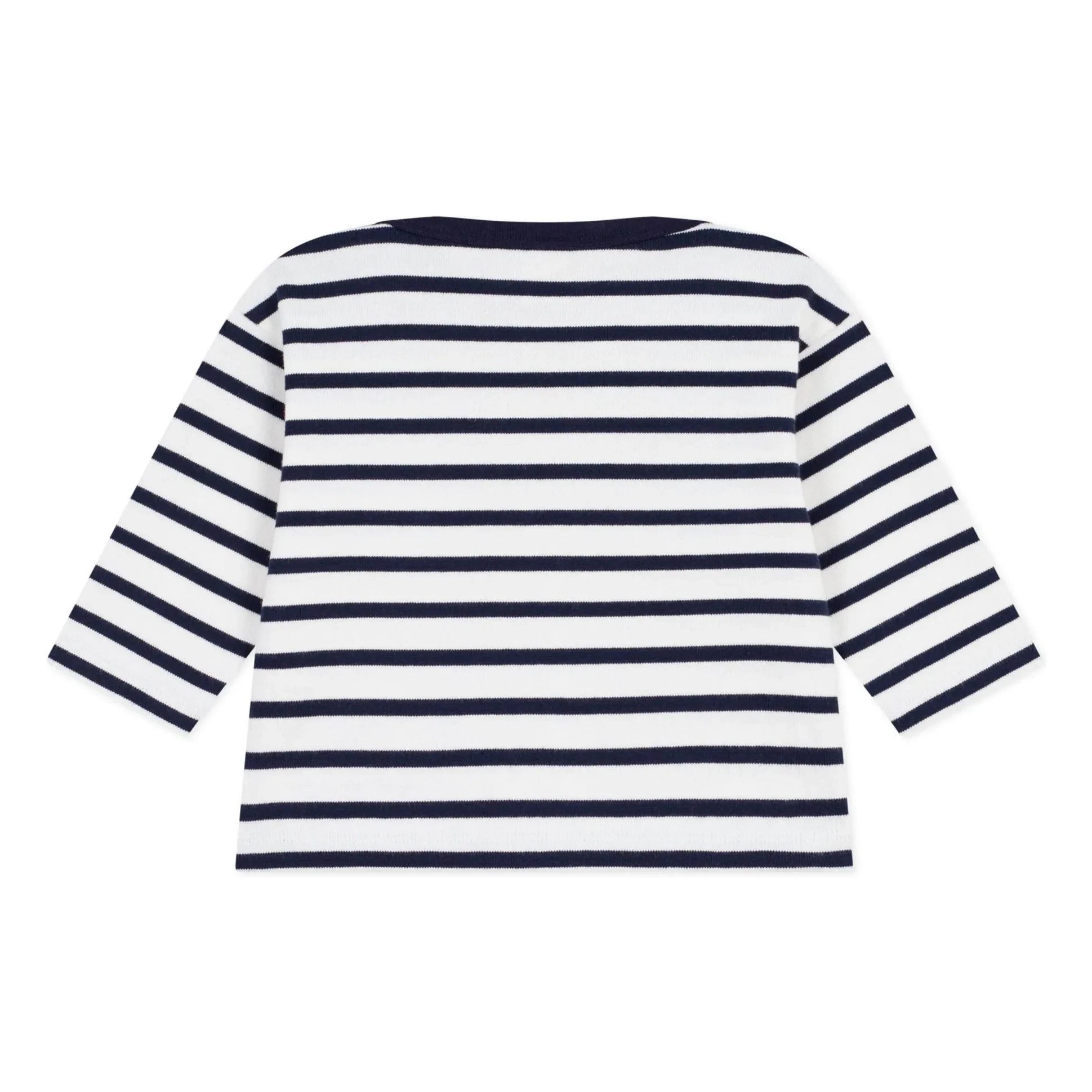 Petit Bateau - Marinière Bebek Tişört | Beyaz