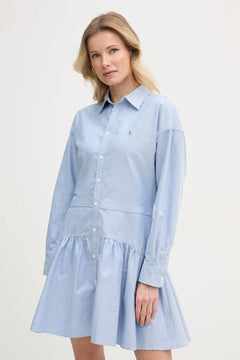 Polo Ralph Lauren pamuklu gömlek elbise