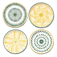 Serax - Baazar tatlı tabakları, Waww La Table - 4'lü Set | Sarı