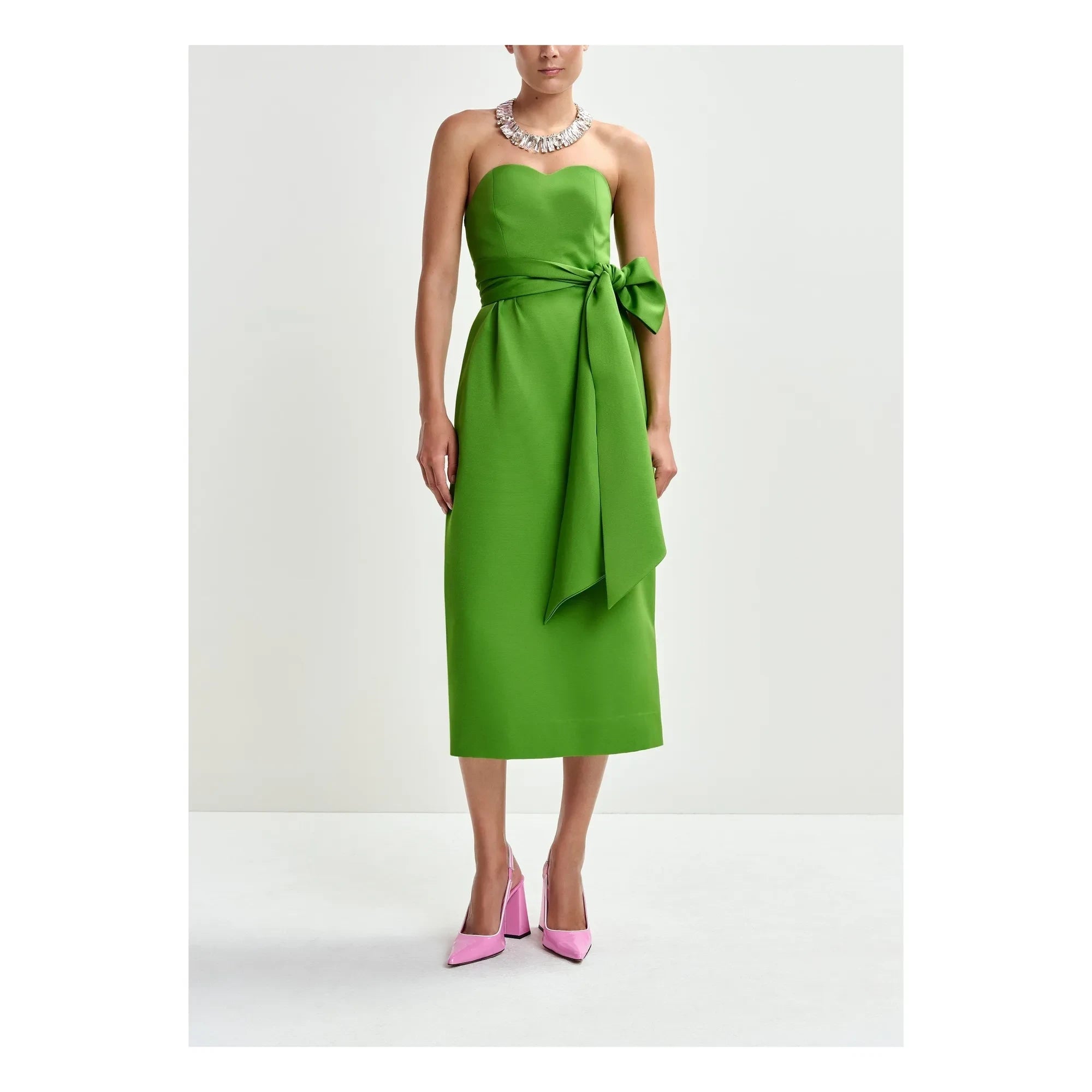 Essentiel Antwerp - Juror strapless elbise | Yeşil