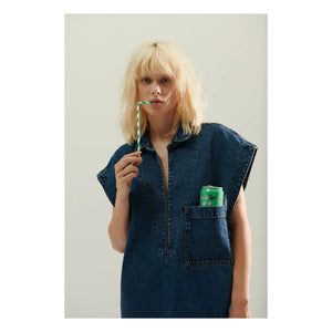 BELLEPIECE - Zafra Jeanskleid | Dunkelblau