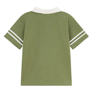 Petit Bateau - Düz Polo Yaka Tişört | Haki