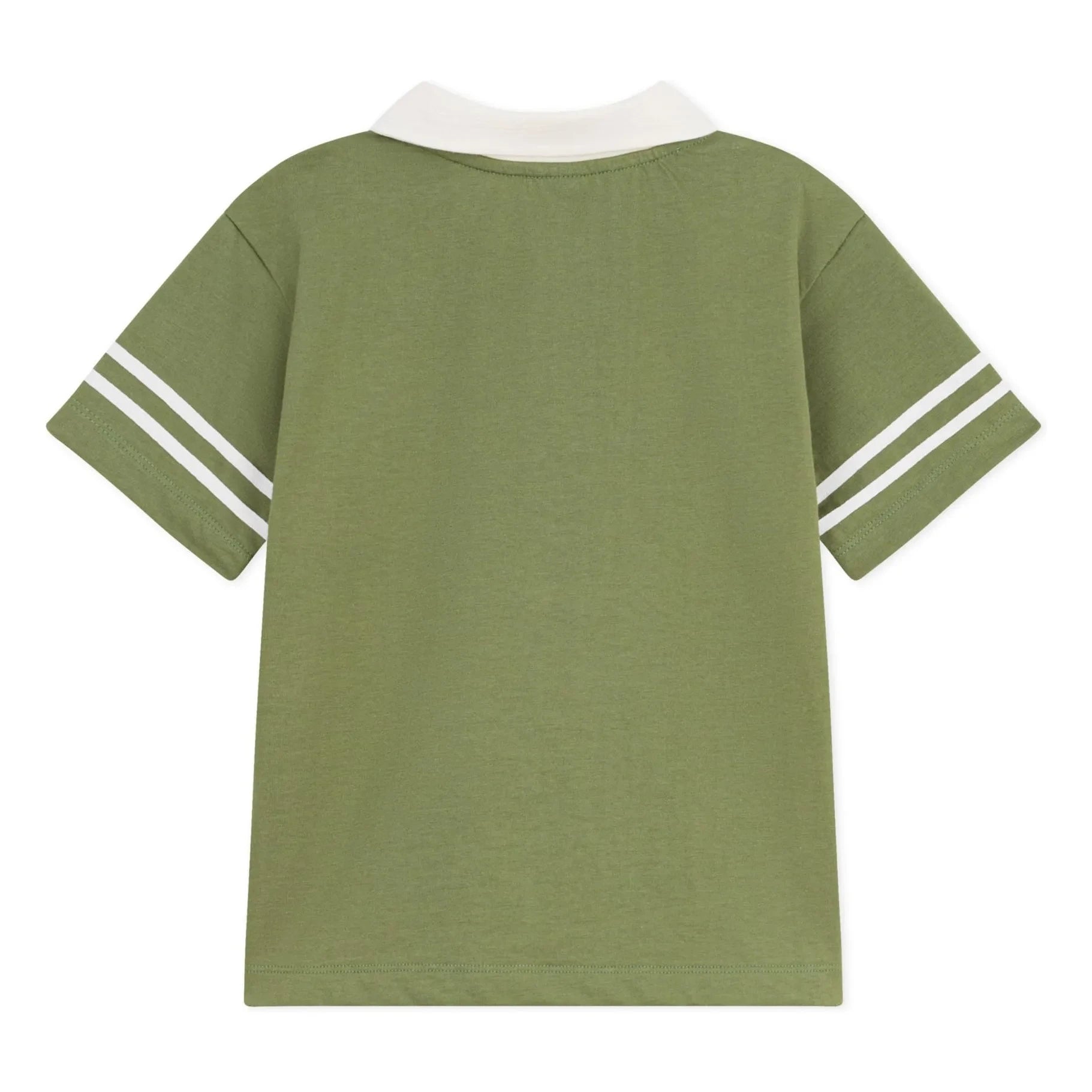 Petit Bateau - Düz Polo Yaka Tişört | Haki