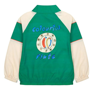 Jelly Mallow - Colourful Plate windbreaker | Green