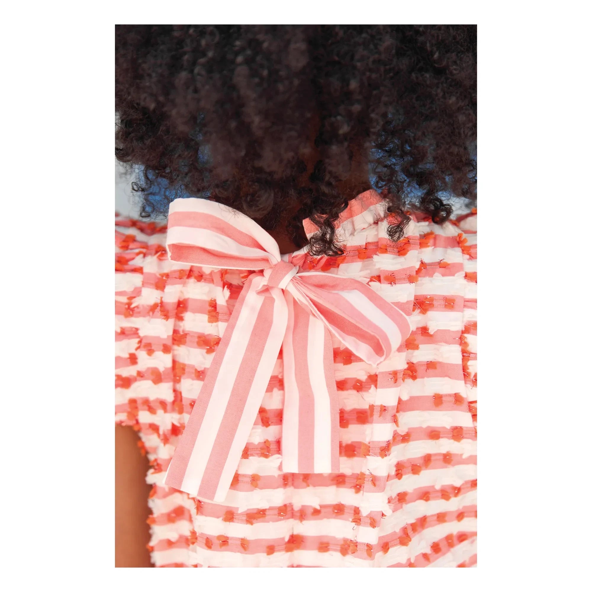 Tartine et Chocolat - Gestreiftes ärmelloses Kleid | Weiß