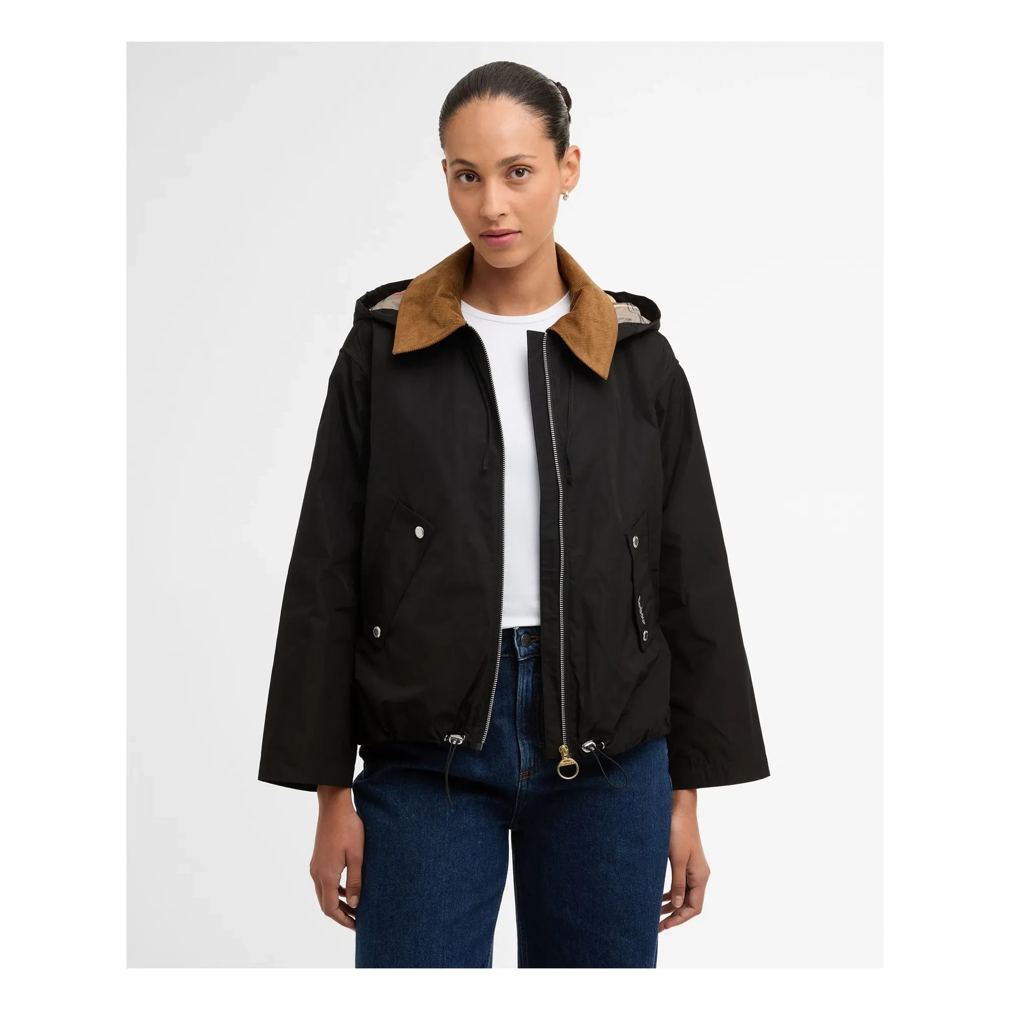 Barbour – Weaver wasserdichte Jacke | Schwarz