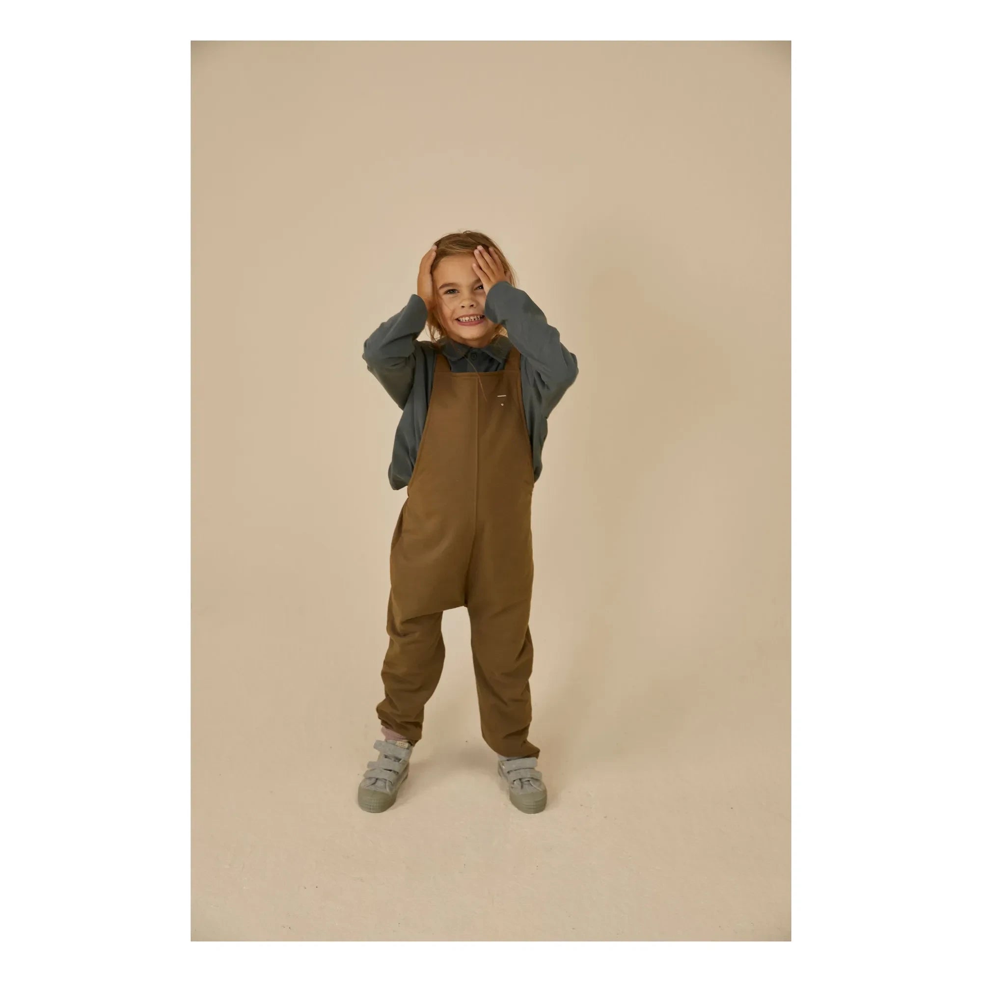 Gray Label - Organic Cotton Romper | Khaki Brown