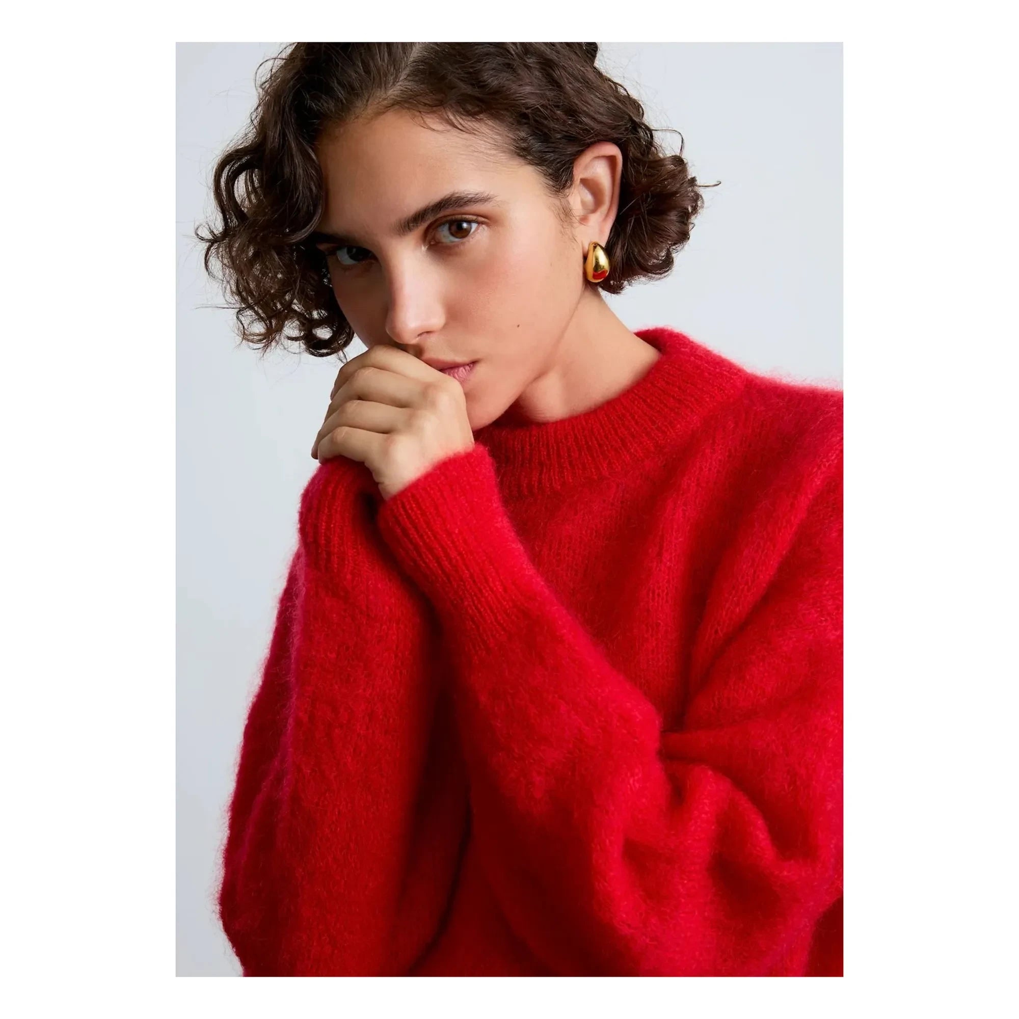 Surprise Paris - Jane Super Kid Mohair kazak | Kırmızı