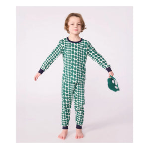 Petit Bateau - Crocodile Pajama and Mask Set | Green