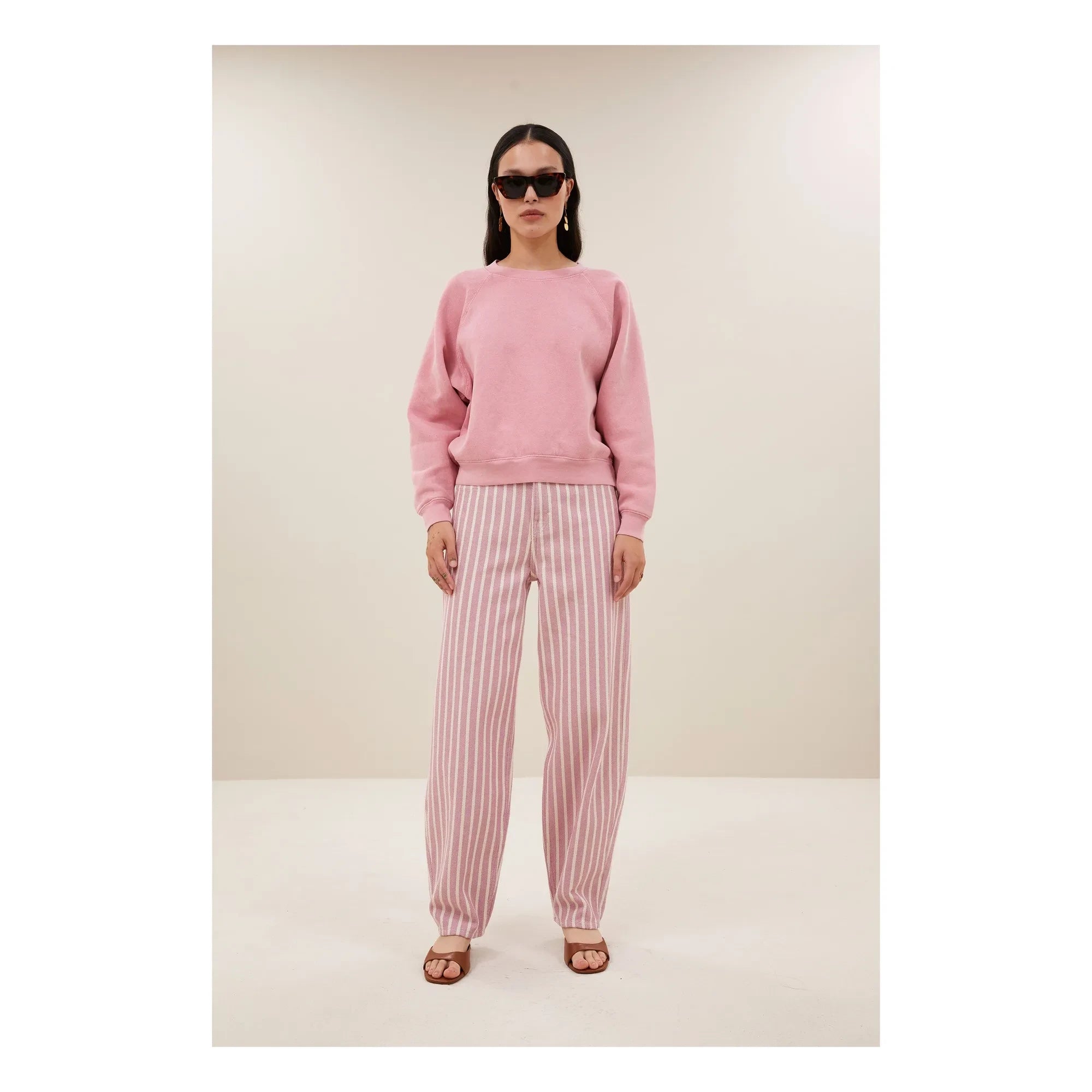 By Bar - Carrie organik pamuk sweatshirt | Rose boisé