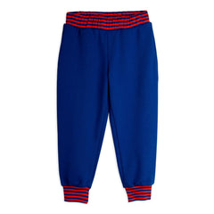 Mini Rodini - Striped Organic Cotton Jogger | Royal Blue