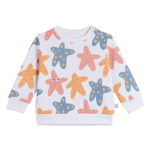 Stella McCartney Kids - Etoiles de Mer sweatshirt | Beyaz