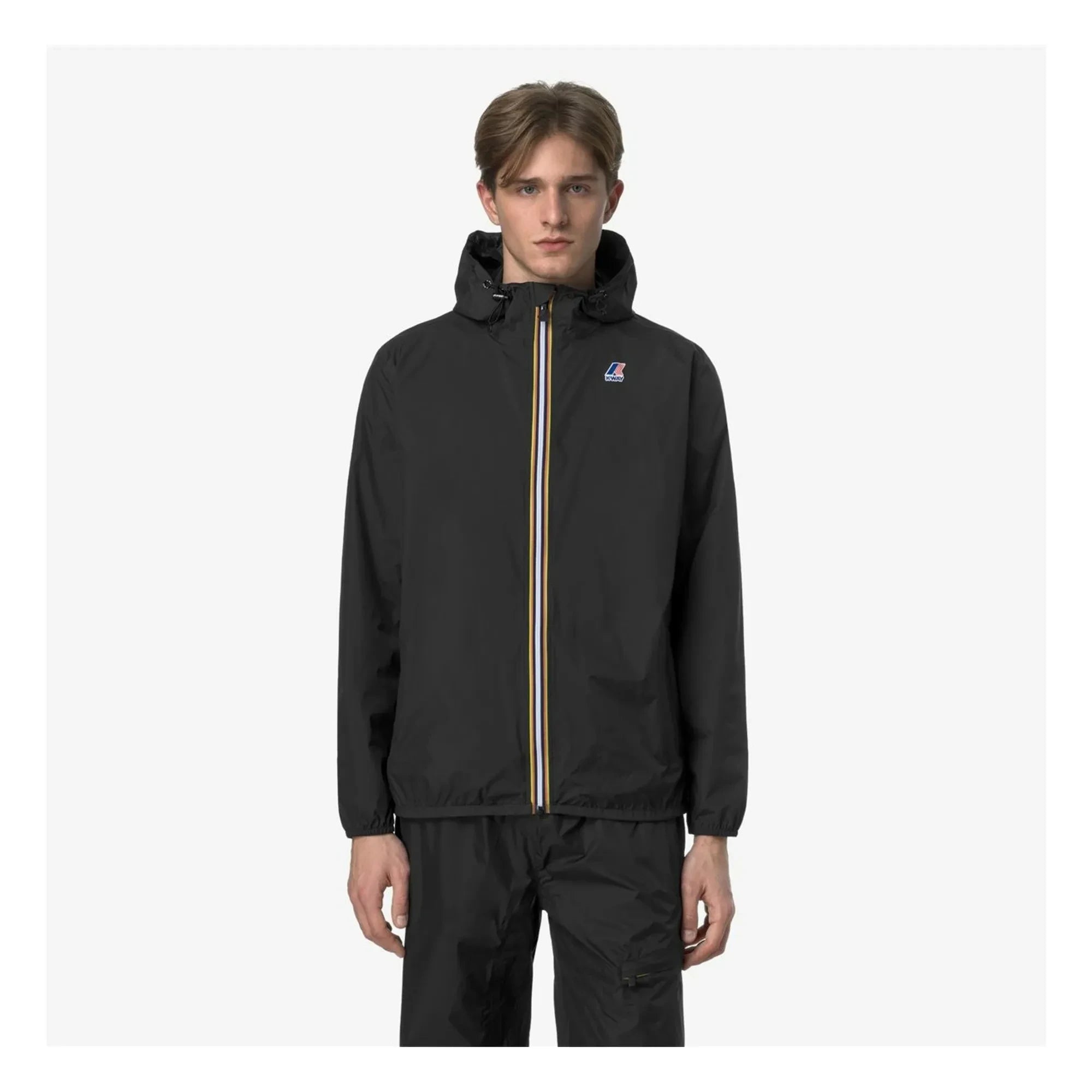 K-way - Windbreaker Le Vrai 4.0 Claude Ripstop Geri Dönüştürülmüş Elyaf | Siyah