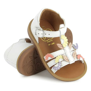 Pom d'Api - Poppy Multi Daisy Sandalen | Weiß
