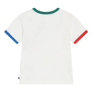 Petit Bateau – T-Shirt mit Farbblock-Design | Weiß