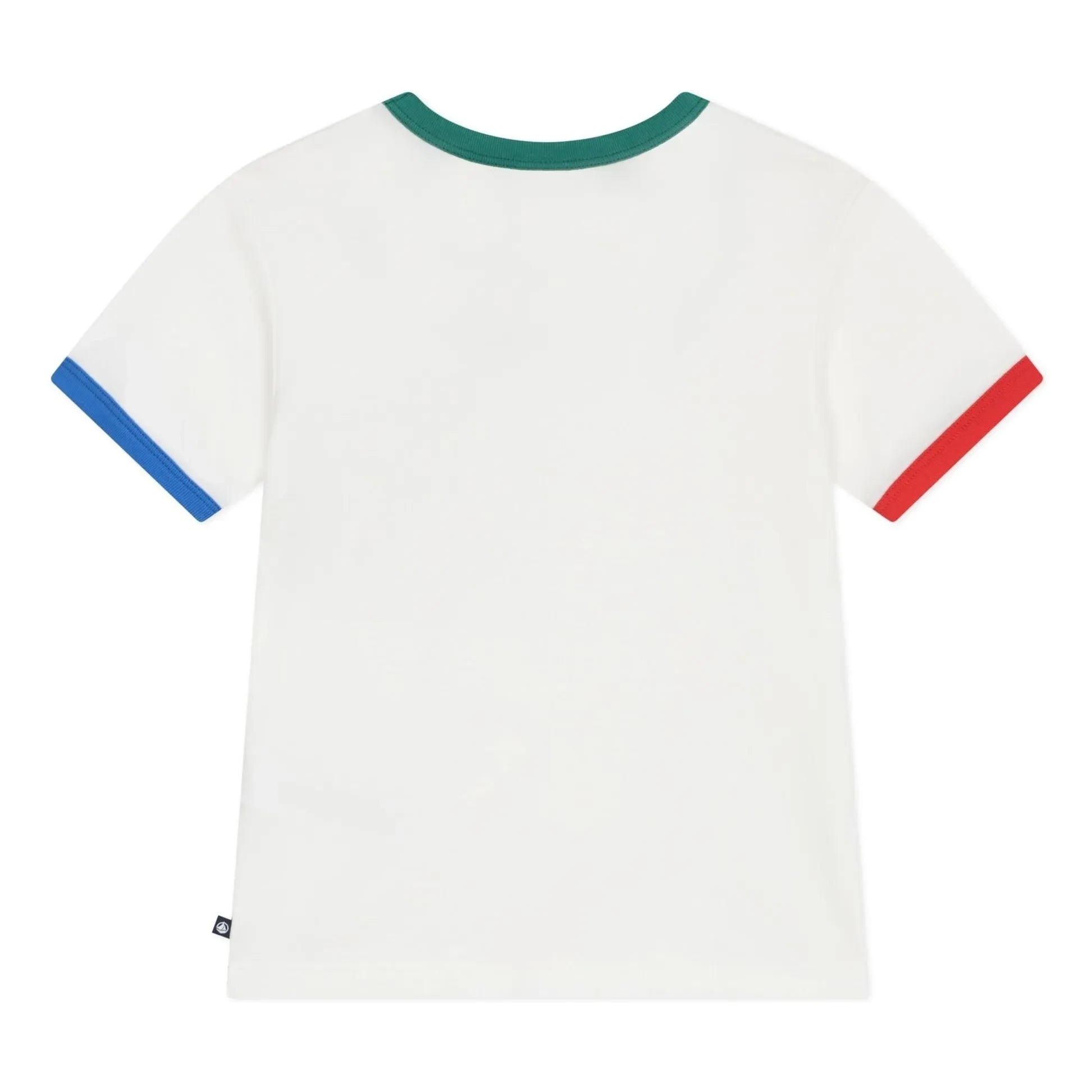 Petit Bateau – T-Shirt mit Farbblock-Design | Weiß