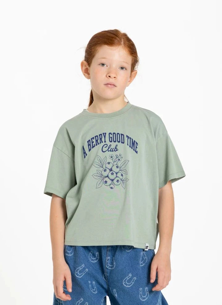 Hundred Pieces - Luna Blueberry T-Shirt | Green