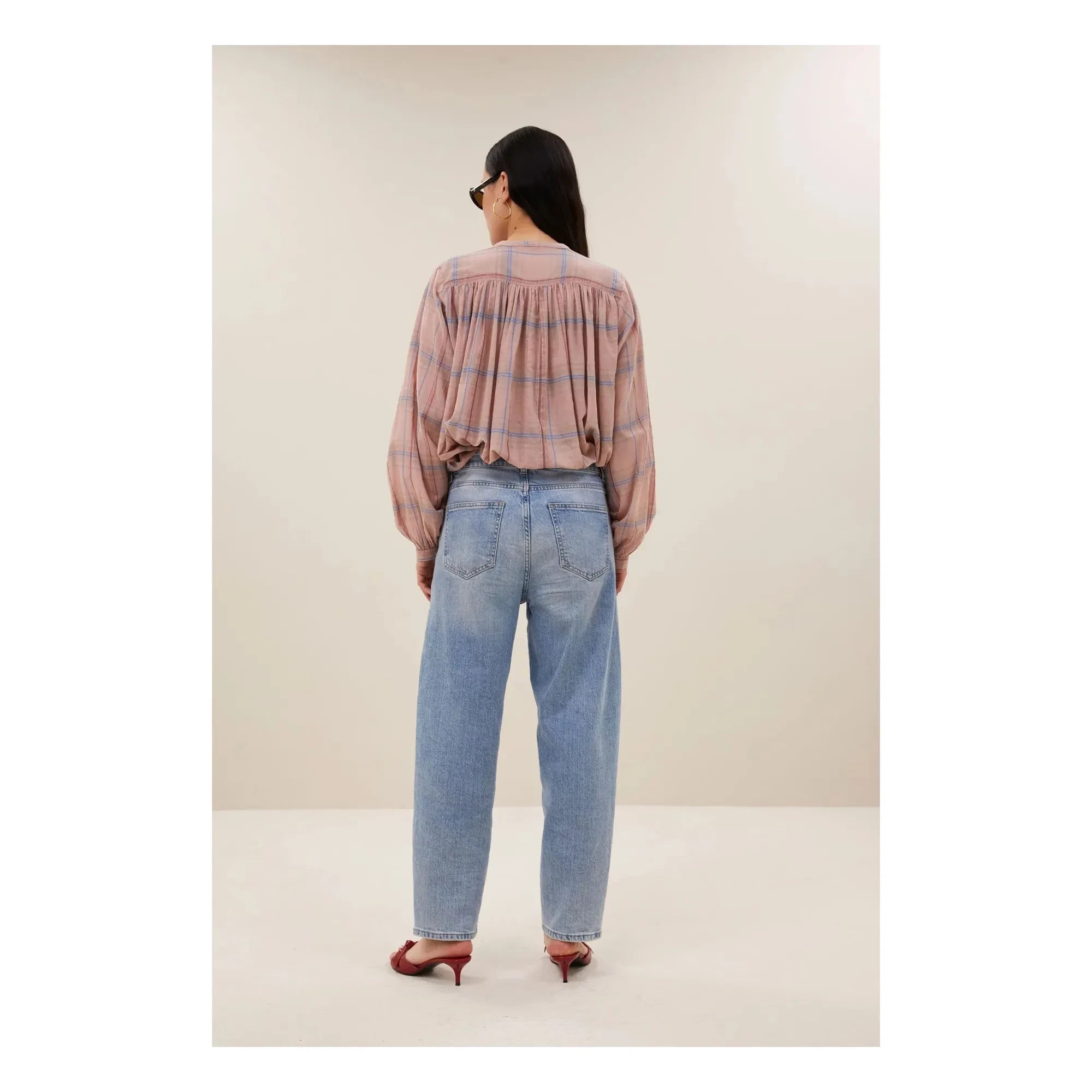 By Bar - Nyka Bio-Baumwollbluse | Altrosa