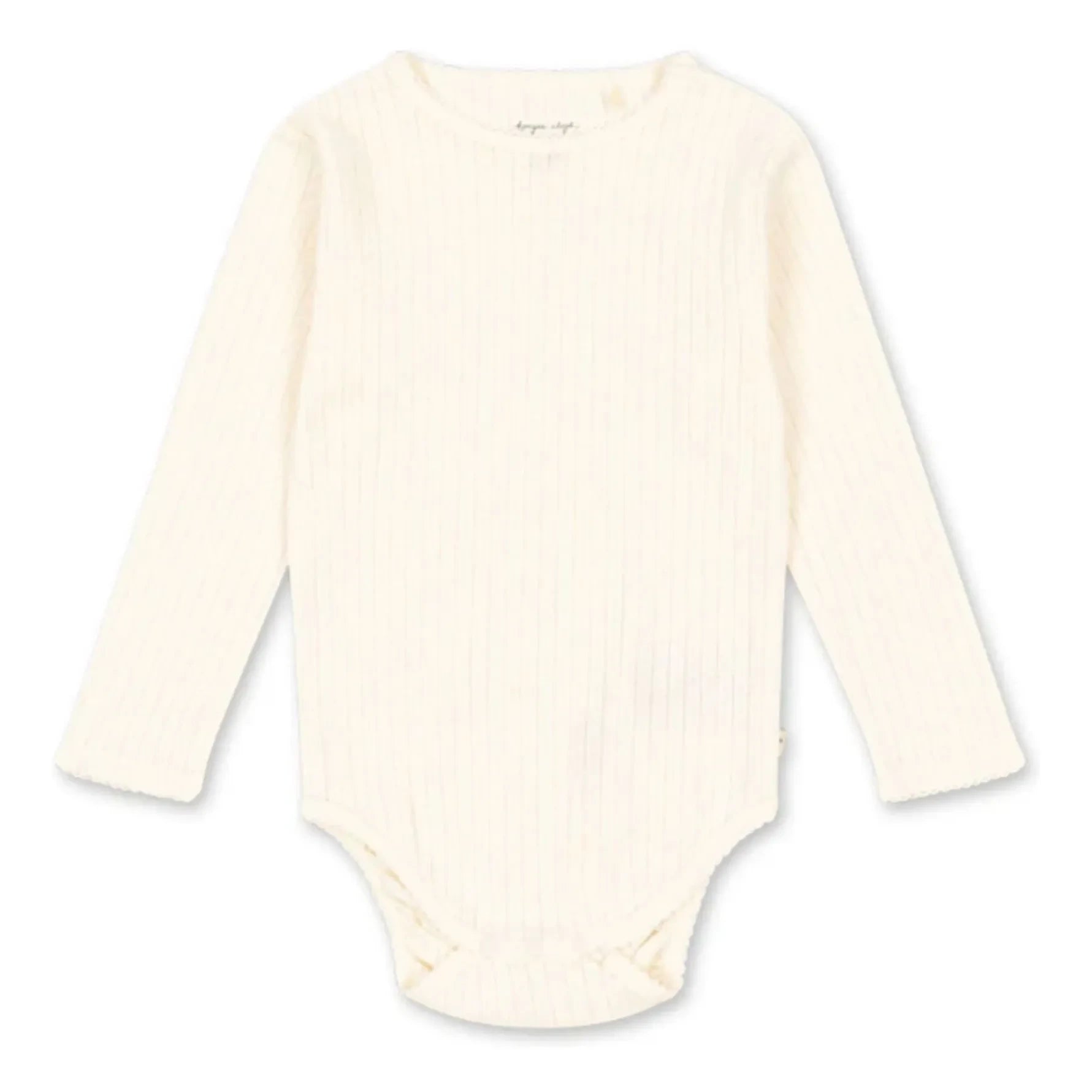 Konges Sløjd - Minnie Ribbed Bodysuit Organic Cotton | Ecru