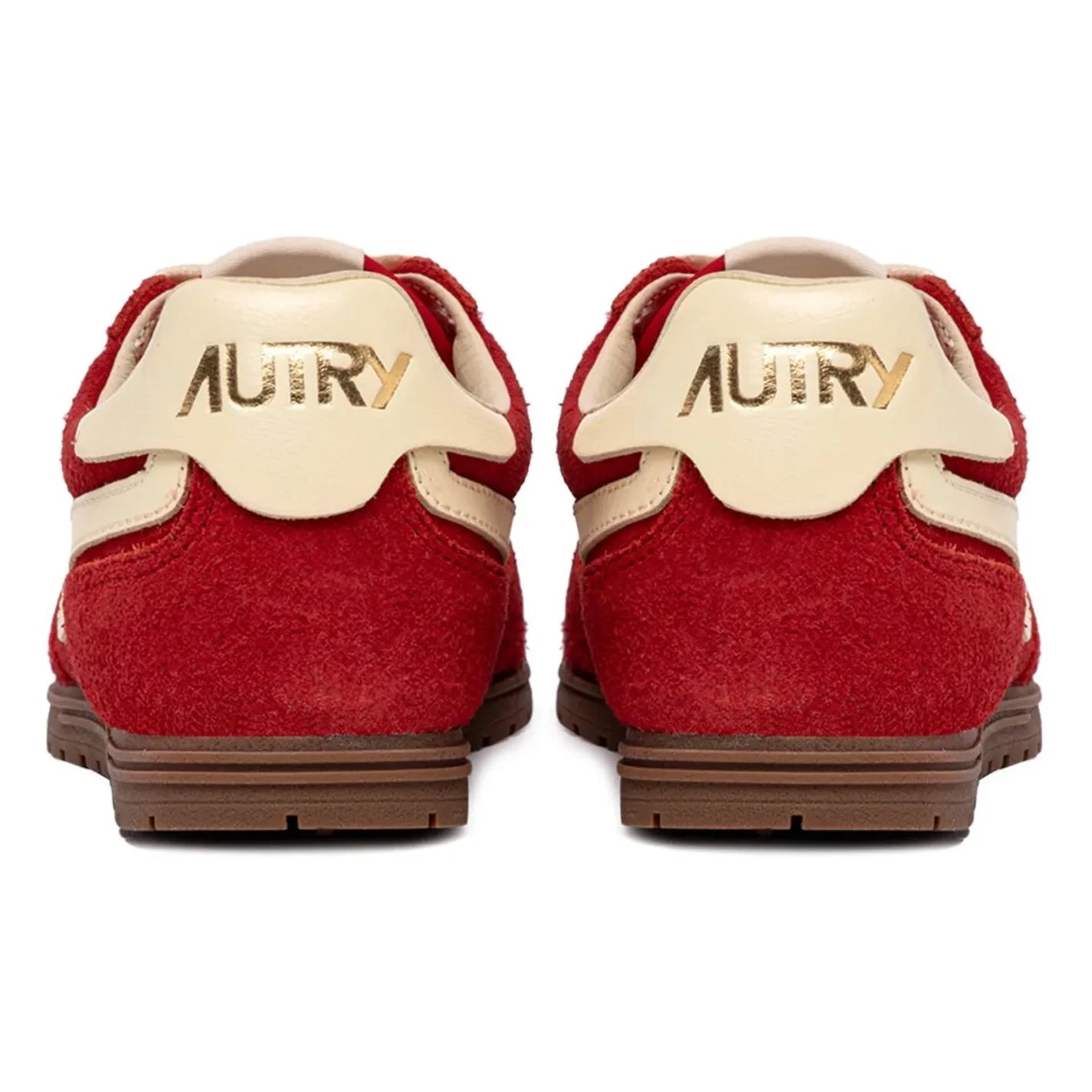 Autry - Windspin Low Zweifarbiger Wildleder- und Leder-Sneaker | Rot