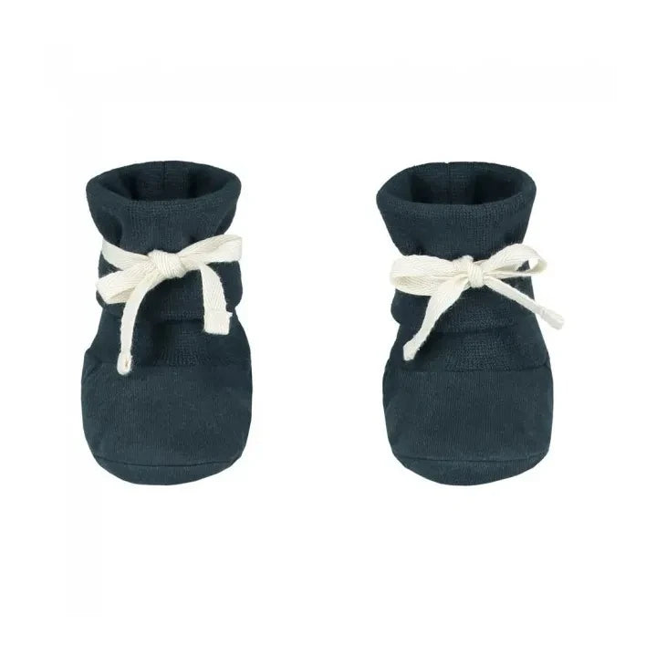 Gray Label - Organik Pamuk Bebek Terlikleri | Gri mavi