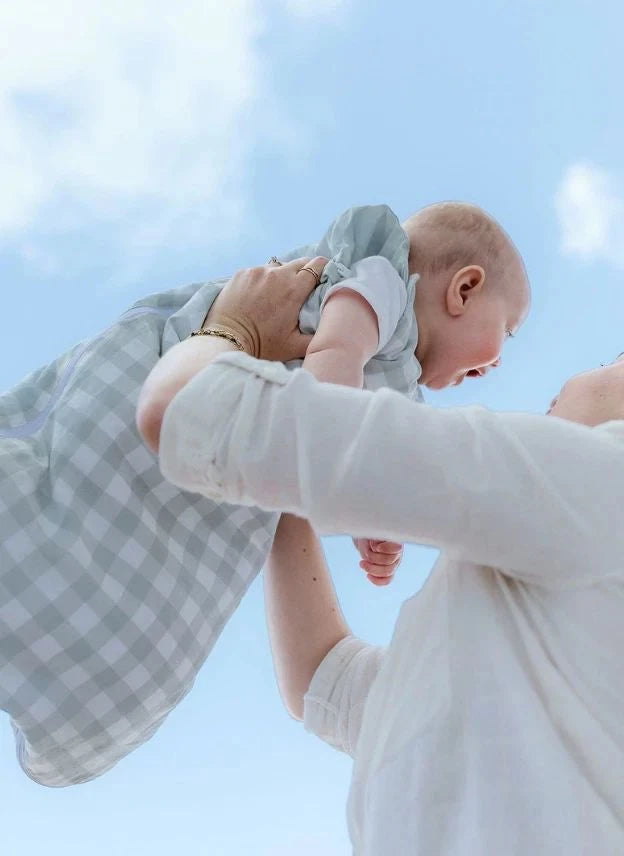 Les Petites Billes - حلقوم نوم متعدد الفصول للجنسين Vichy المزدوج | ماء أخضر