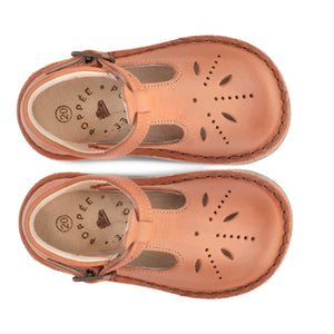 Poppée - Mary Jane Schuhe mit mittlerem Ausschnitt | Camel
