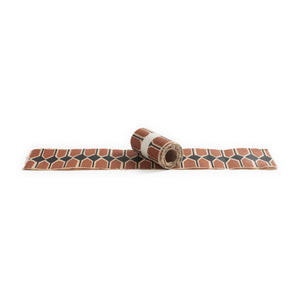 Le Monde Sauvage - Superfrise Vertebra Sienne - 9-Blatt-Set | Terracotta