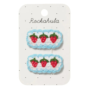 Rockahula Kids - 2-Pack Strawberry Hair Clips | White