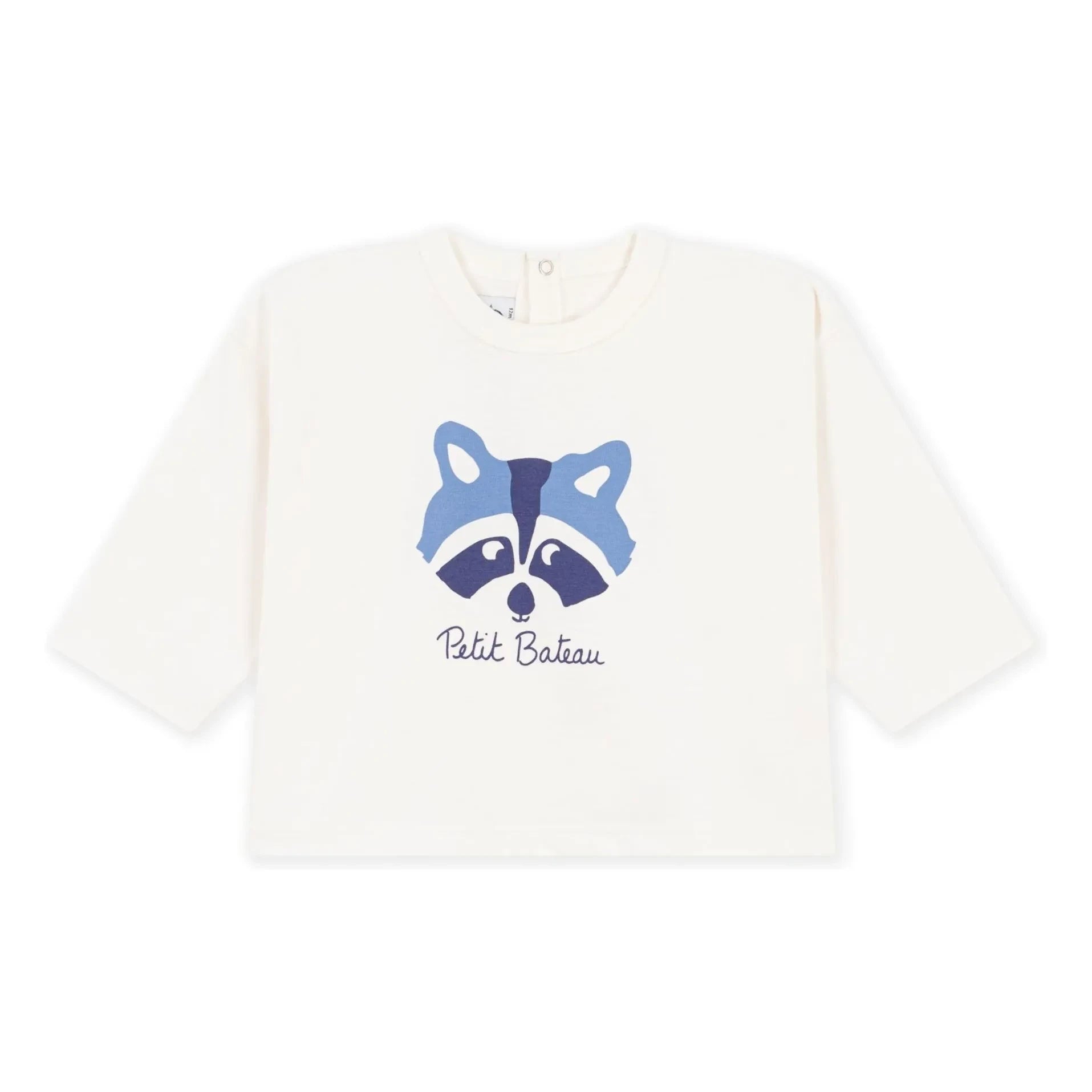 Petit Bateau - Hayvan Tişörtü Organik pamuk | Ecru