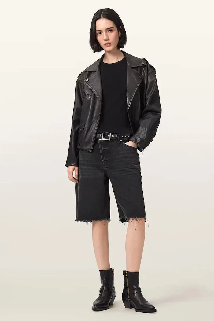 AllSaints Kadın Denim Kısa Şort AKI