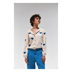 Emile et Ida – Strickjacke Boum aus Bio-Baumwolle | Ecru