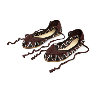 Kashura - Ballerinas Hoher Weinrot | Pflaume