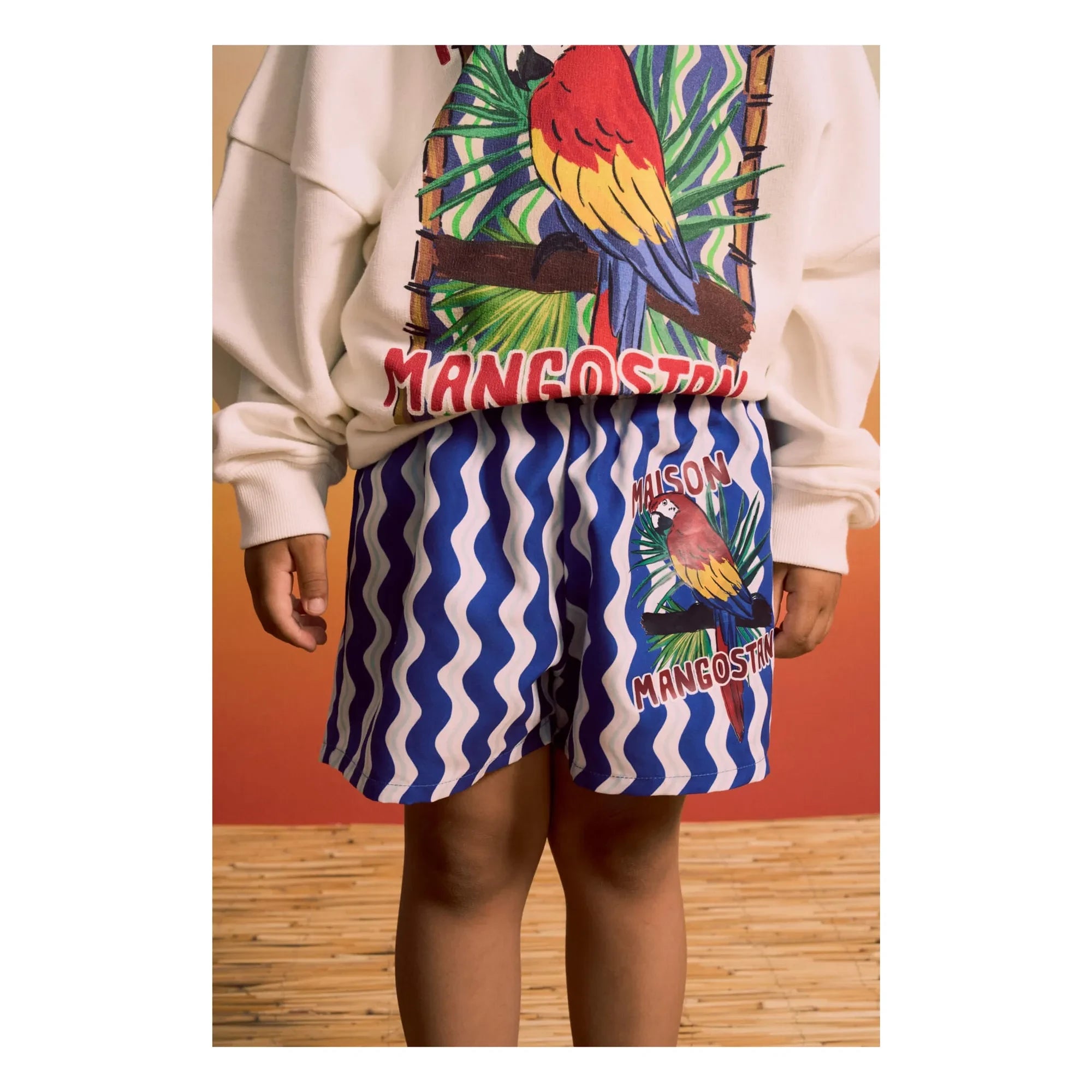 Maison Mangostan - Parrot sweatshirt | Beyaz