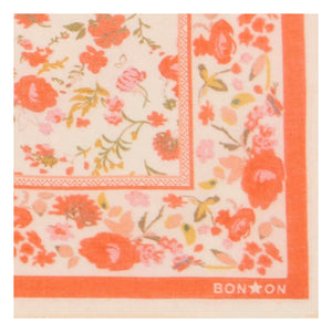 Bonton - Foulindienne Çiçek Desenli Eşarp | Kırmızı