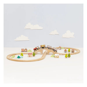 Le Toy Van - Açık Ahşap Tren Seti
