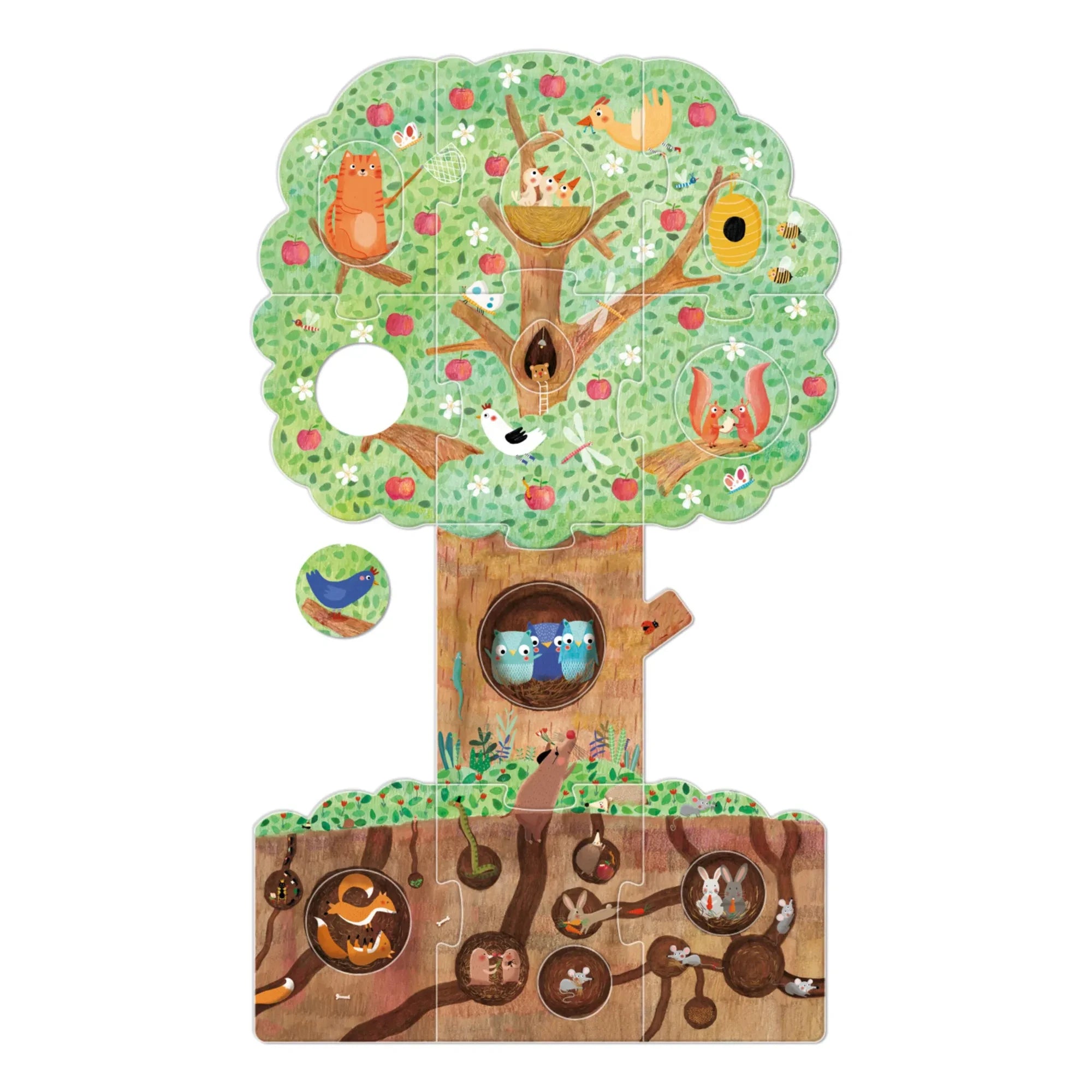 Londji - Mein kleiner Apfelbaum - 20-teiliges doppelseitiges Puzzle
