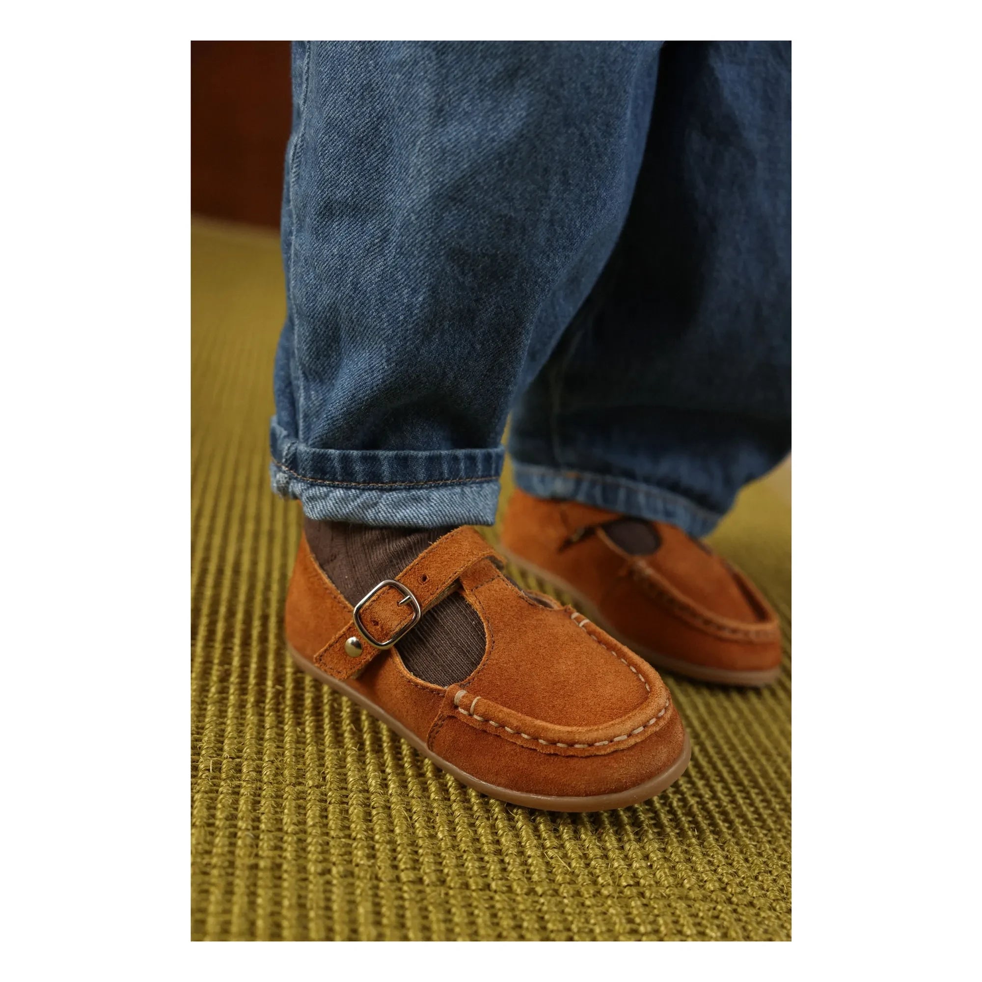 Lazare - Babies Olive Wildleder | Camel
