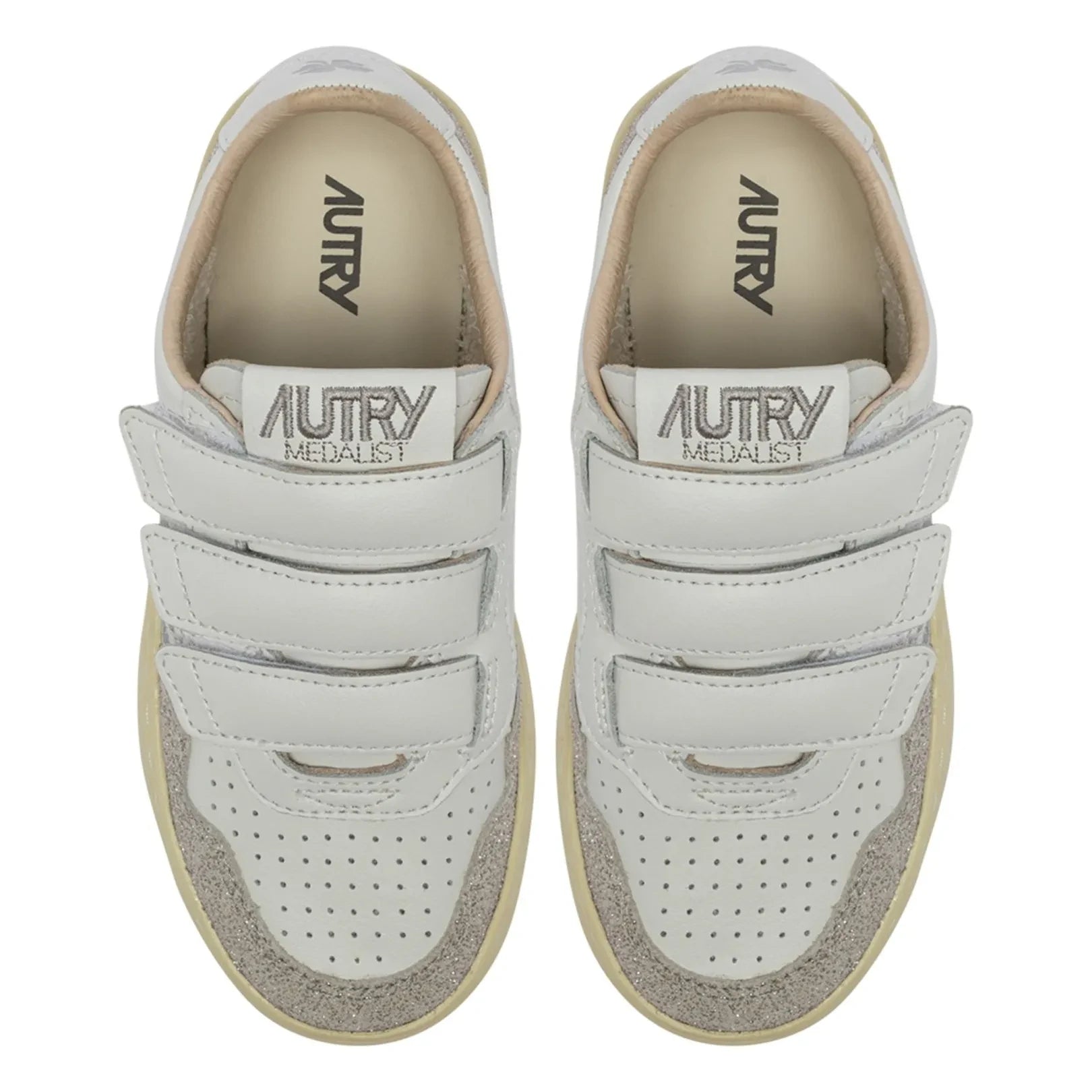 Autry - Baskets Kids Kidstripes Low Glitter Deri | Gümüş