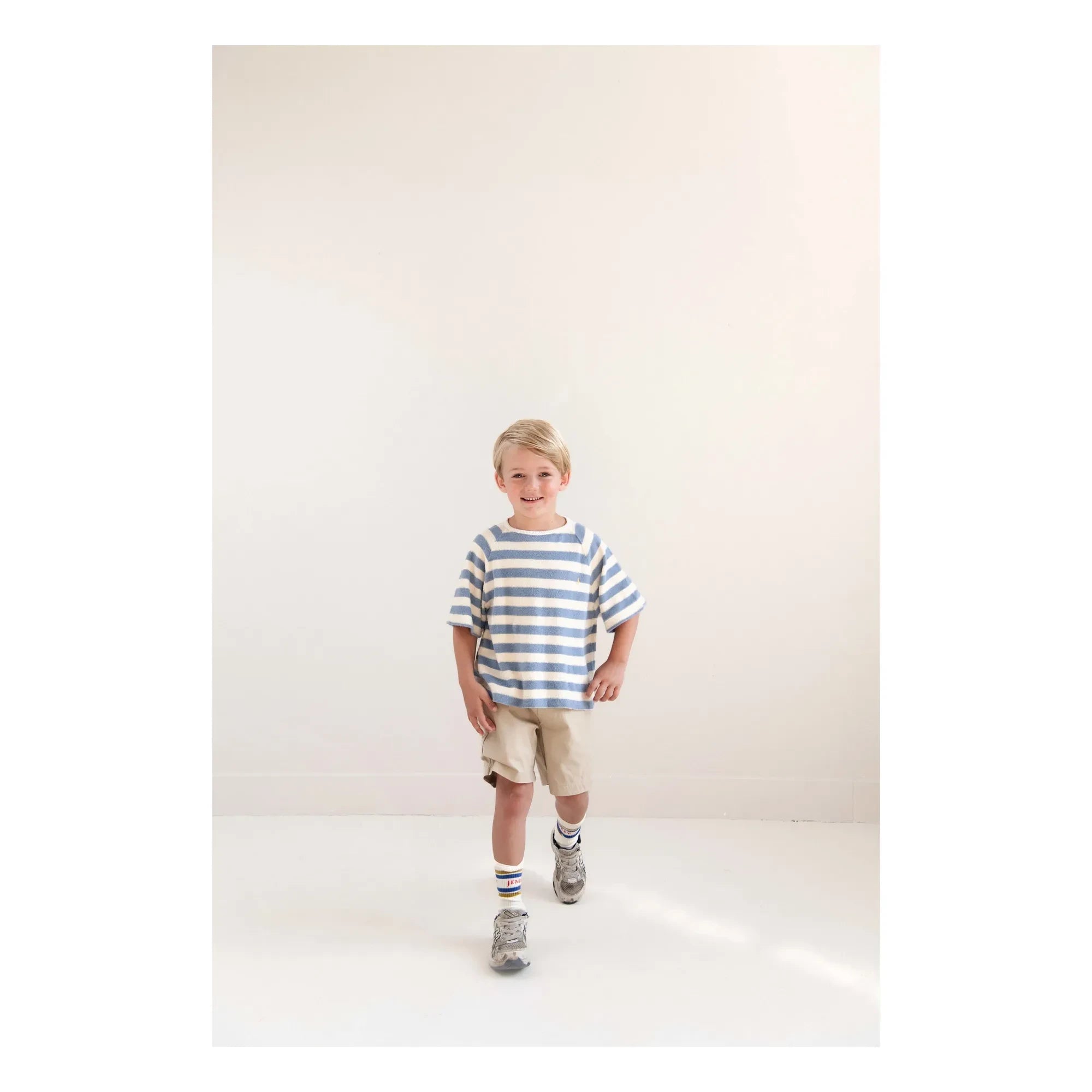 Jenest - Gestreiftes T-Shirt aus Bio-Baumwolle | Blau