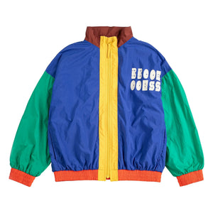 Bobo Choses - Trainingsjacke mit Farbblöcken aus recycelter Faser | Blau