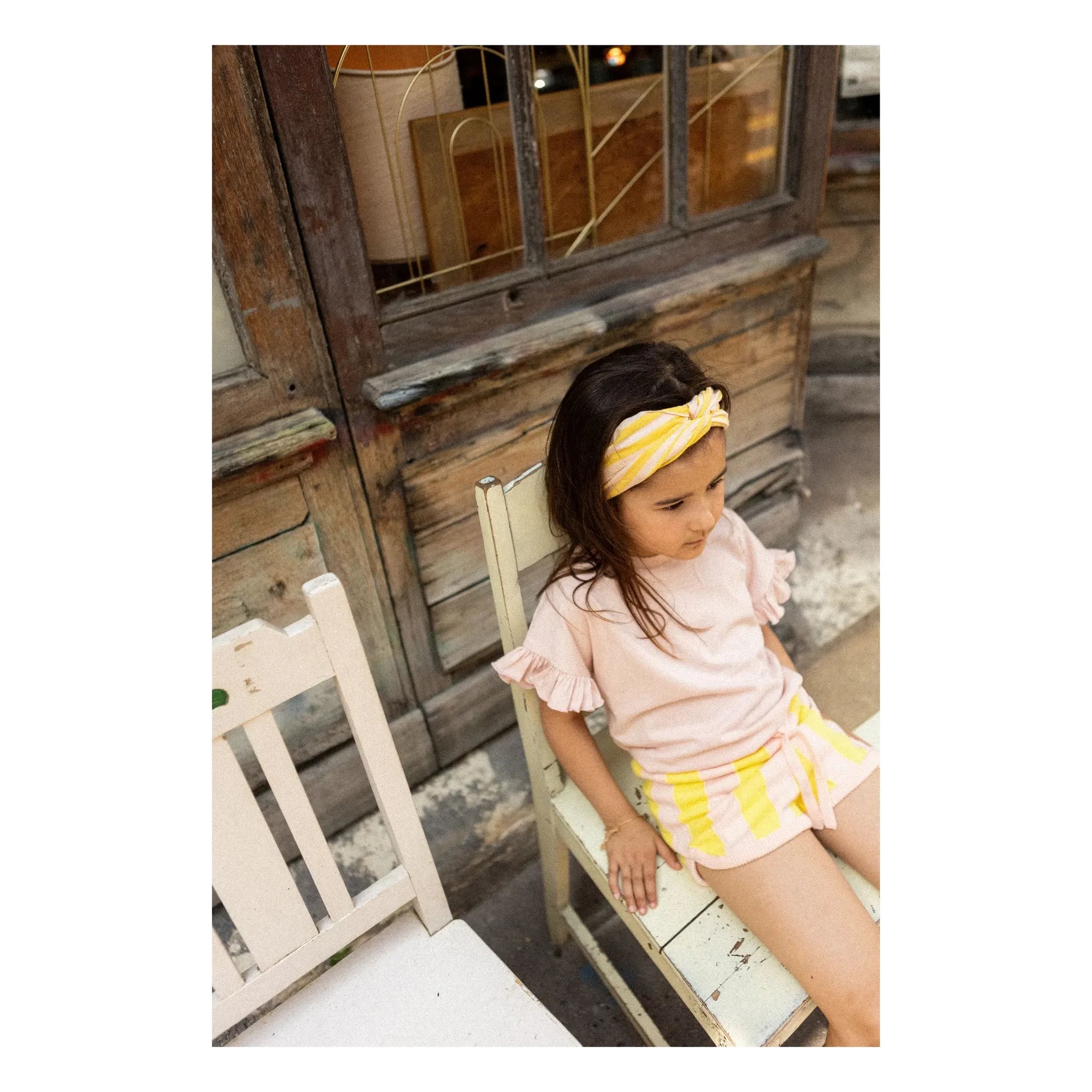 Louis Louise - Gestreifte Iris Shorts | Gelb