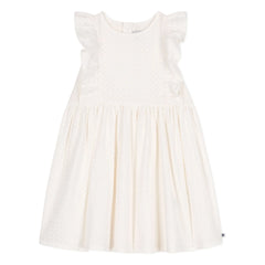 Petit Bateau - Dress Brendice Broderie Anglaise Organik pamuk | Beyaz