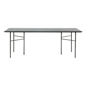Ferm Living - Mingle Rectangular Table - FSC Wood, Metal Legs | Black